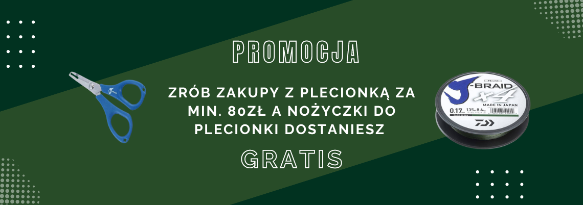 Nożyczki do plecionki gratis za zakupy powyżej 80zł