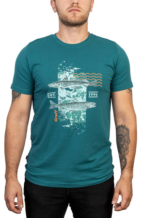 Koszulka wędkarska T-shirt GRAFF z krótkim rękawem 958-3/2