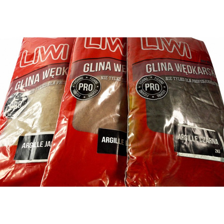 Glina rozpraszająco- wiążąca Argile LIWI 2kg - kolor czarny