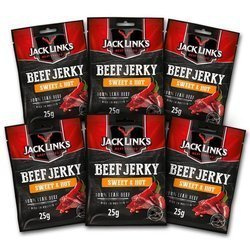 Beef jerky Jack Links suszona wołowina Sweet & Hot 6x25g