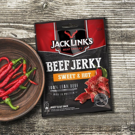 Beef jerky Jack Links suszona wołowina Sweet & Hot 25g