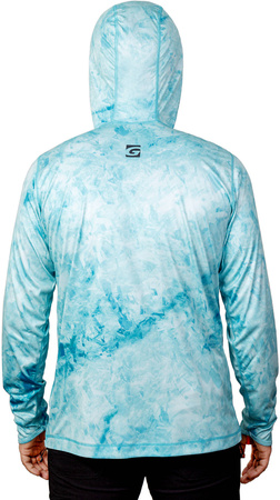 Bluza UPF50 GRAFF z kapturem 964-CL-15/1 błękit