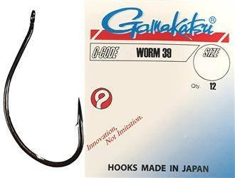 Haczyki GAMAKATSU Worm 39 nr 2 12szt.