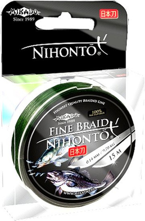 Plecionka MIKADO Nihonto Fine Braid Green 15m