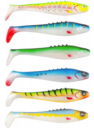 Zestaw gum DRAGON Lunatic 12,5cm 6szt SZCZUPAK SANDACZ