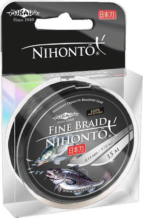 Plecionka wędkarska MIKADO NIHONTO Fine Braid Black 0,08 4,95kg 15m