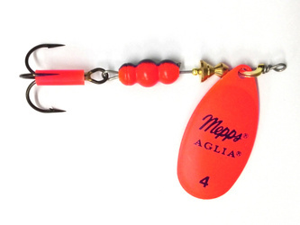 Błystka obrotowa MEPPS Aglia FLUO czerwona