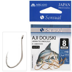 Haczyk MIKADO Sensual AJI DOUSKI w/RING nr 4N 10szt NIKIEL