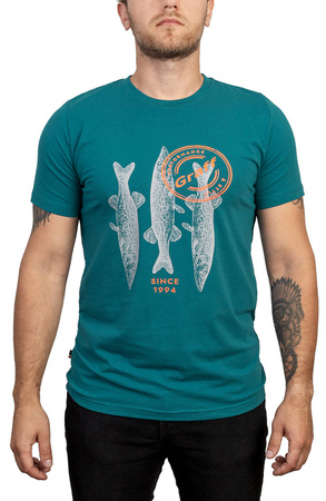 Koszulka wędkarska T-shirt GRAFF z krótkim rękawem 958-3/1 SZCZCZUPAK