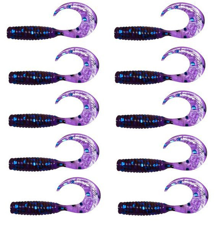 Zestaw twisterów RELAX 4cm 10szt Ts303