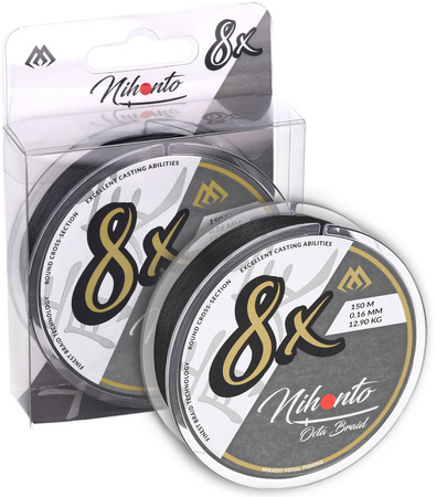 Plecionka MIKADO Nihonto Octa Braid Black 0,06 4,15kg 150m