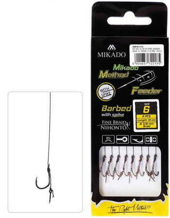 Haczyk MIKADO Method Feeder z igłą nr 8 0,14