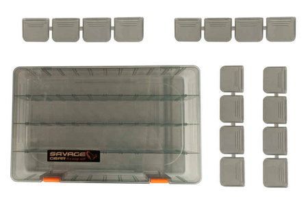 Pudełko SAVAGE GEAR LureBox 5B Smoke 27.5x18x4.5cm