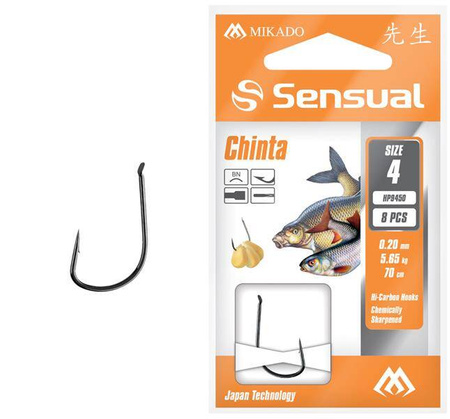 Haczyk Sensual CHINTA 9450 nr 6 0,18mm 70cm 