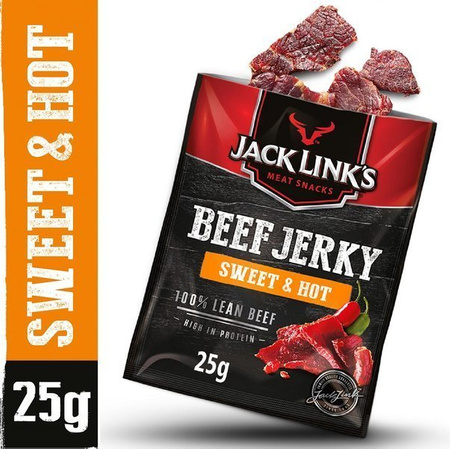 Beef jerky Jack Links suszona wołowina Sweet & Hot 6x25g