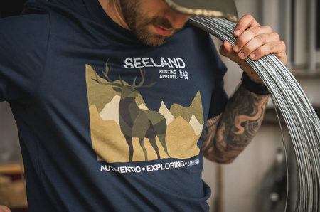 Koszulka SEELAND Fragment T-shirt dark blue
