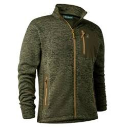 Sweter bluza z zamkniem Deerhunter Sarek olive kolor oliwkowy