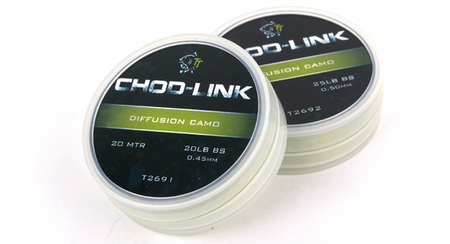NASH Chod-Link 25lb 20m 0,50mm - plecionka przyponowa do Chod Riga zielony kamuflaż