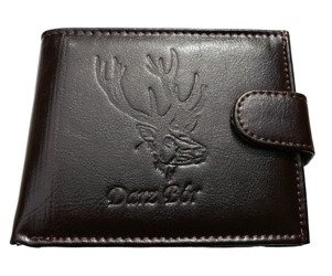 Elegancki portfel dla myśliwego Jeleń byk poziom
