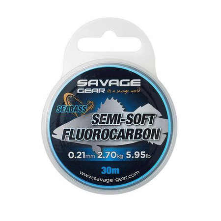 Żyłka Savage Gear Fluorocarbon semi soft 0,25mm 3,66kg 30m
