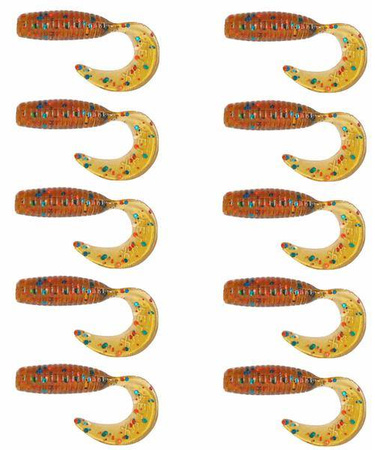 Zestaw twisterów RELAX 4cm 10szt
