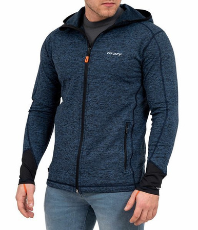 Bluza termoaktywna GRAFF 225-BL granat melanż