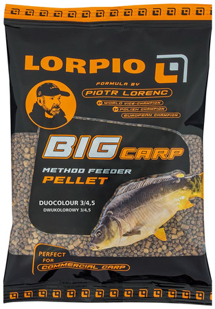 Pellet zanętowy LORPIO Big Carp Duocolour 3/4,5mm 0,7kg