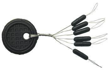 Stopery walcowy gumowy SENSAS Black Line 6szt