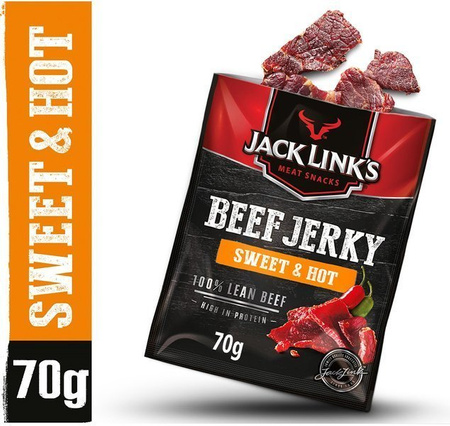 Beef jerky Jack Links suszona wołowina Sweet & Hot 6x70g