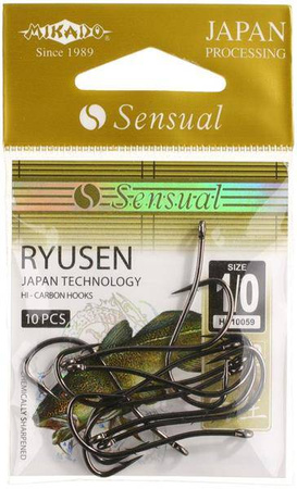 Haczyki MIKADO Sensual Ryusen W/Ring BN nr 1/0 10szt.