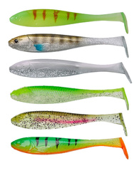 Zestaw przynęt NA OKONIA Illex Magic Slim Shad 8cm 6szt WODA CIEMNA