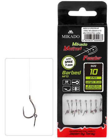 Haczyk przypon MIKADO Method Feeder z igłą nr 10 0,20mm
