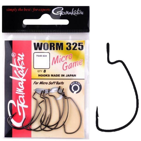 Haczyki GAMAKATSU WORM 325 Micro Jig czeburaszka 8szt