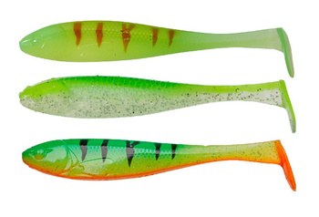 Zestaw przynęt NA SZCZUPAKA SANDACZA Illex Magic Slim Shad 14cm 3szt WODA CIEMNA Fire Tiger
