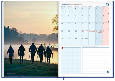 Terminarz NORDIC WALKING - KALENDARZ książkowy 2026