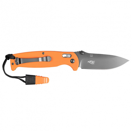 Nóż składany scyzoryk GANZO 7413 gwizdek orange