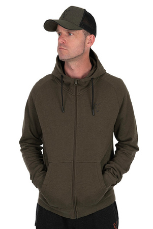 Lekka bluza dla karpiarza FOX Green Black Hoodie w kolorze zielono-czarnym