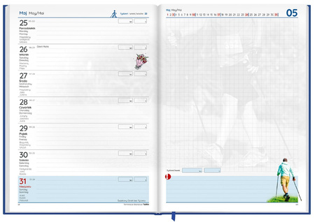 Terminarz NORDIC WALKING - KALENDARZ książkowy 2026