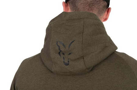 Lekka bluza dla karpiarza FOX Green Black Hoodie w kolorze zielono-czarnym