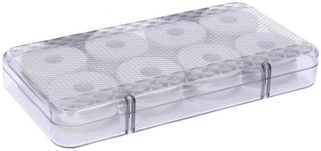 Pudełko na przypony z dyskami 22x11,2x3