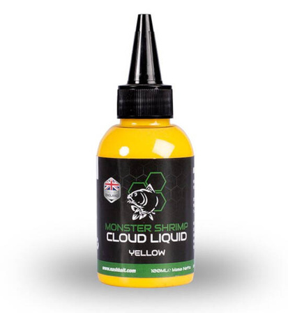 Nash Monster Shrimp Liquid Booster - Zalewa Cloud Liquid o zapachu Monster Shrimp żółta 100ml
