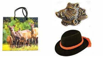 Prezent dla myśliwego opaska i przypinka dzik