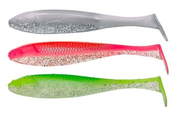Zestaw przynęt NA SZCZUPAKA SANDACZA Illex Magic Slim Shad 14cm 3szt WODA CIEMNA