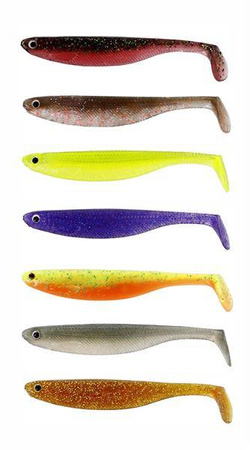 Zestaw Guma na okonia ShadTeez Slim 5cm 7szt