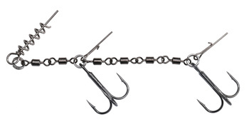 Dozbrojka z krętlikiem Mikado  JAWS EVO Stinger 35kg nr 2/0 XL 1szt 