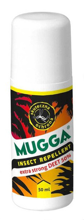 MUGGA Roll-On komary kleszcze STRONG 50% Deet 50ml