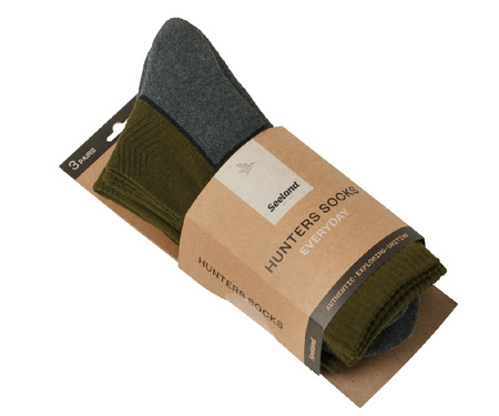 Skarpety Field 3-pak Seeland Pine Green