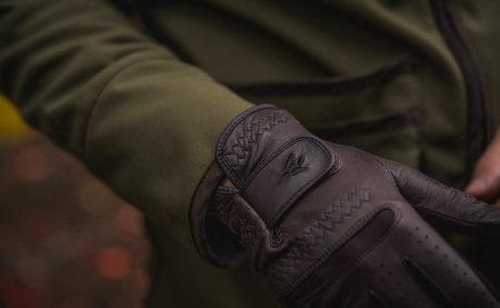 Rękawice strzeleckie SEELAND Aim Shooting - miękka skóra - brąz