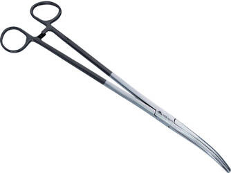Szczypce zakrzywione do przynęt z gumowana rączką Mikado 16.5cm