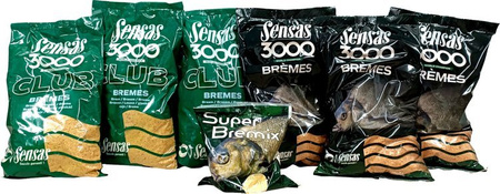 Zestaw zanęta zawodnicza SENSAS Bremes 6kg, atraktor SUPER BREMIX + wiadro 15l LESZCZ